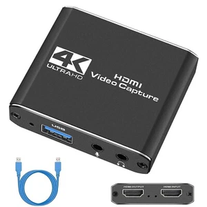 4K Audio Video Capture Card, USB 3.0 HDMI Video Capture Device Full HD Recording - Picture 1 of 7