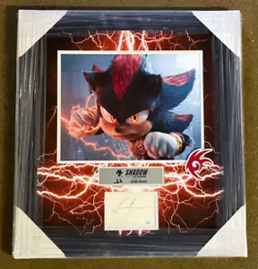 Keanu Reeves Signed Framed Sonic The Hedgehog 3 Shadow Cut Showcase JSA COA - Picture 1 of 3
