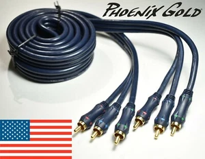 Cable de video de alta calidad - 10 pies - componente RCA 3 RCA RGB HDTV VCR DVD COAXIAL - Imagen 1 de 8