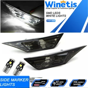 For Honda Civic 2016-2021 Smoked Side Marker Lamp Turn Signal Light w/ T10 Bulbs - Picture 1 of 12