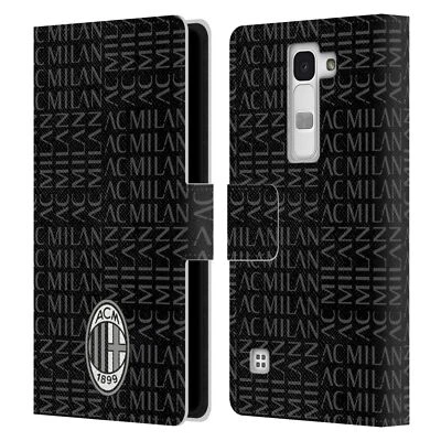 OFFICIAL AC MILAN CREST PATTERNS LEATHER BOOK WALLET CASE COVER FOR LG PHONES 2 - Image 1 of 4