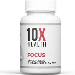 10X Health Focus – Brain Supplement for Memory, Focus & Brain Health, 60 Capsule - Picture 1 of 6