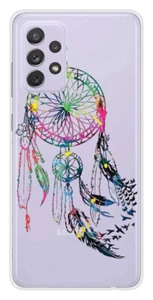 Coque en silicone imprimée compatible Samsung Galaxy A72 5G Dreamcatcher Gris - Photo 1 sur 3