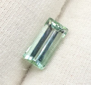 Mint Green Tourmaline 1.35 Ct 9.5x4.5 mm Tourmaline Cut Stone October Birthstone - Picture 1 of 8