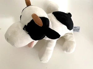 Vintage Russ Berrie Plüschkuh Mookta Handpuppe mit Sound 10 Zoll Stofftier - Bild 1 von 8