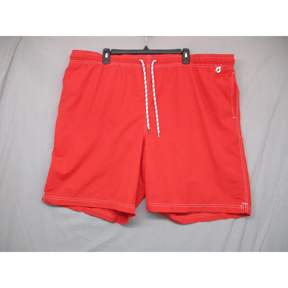 Lands' End Red Drawstring Swim Trunks Mens Shorts Size XXL - Image 1 of 4