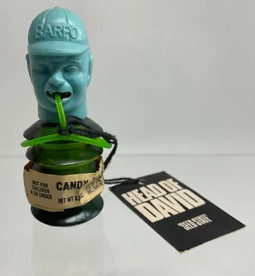 1989  BARFO FAMILY SON CANDY CONTAINER BY TOPPS Head of David Seed State swag - Image 1 of 4