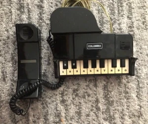Telefono pianoforte a coda bambino 1985 vintage originale note musicali - Foto 1 di 6