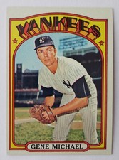 1972 Topps - GENE MICHAEL - #713 - New York, Yankees -Shortstop - N M or Better
