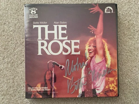 BETTE MIDLER VINTAGE HAND SIGNED SUPER 8 THE ROSE MOVIE     AWESOME+RARE     JSA Cover