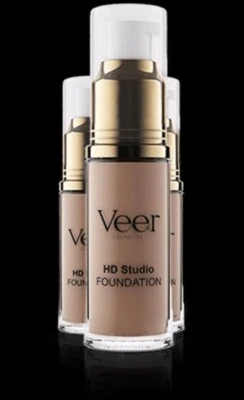 Auth Veer Cosmetics Studio HD Liquid Foundation Natural 0.68 oz *Free Shipping*