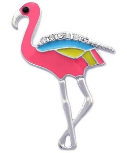 Broche prendedor colorido pájaro flamenco joyería para mujer p814 - Imagen 1 de 1