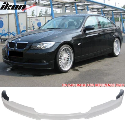 Fits 05-08 BMW E90 3-Series 4Dr AP Style Front Bumper Lip Alpine White III #300 Foto 1 de 4