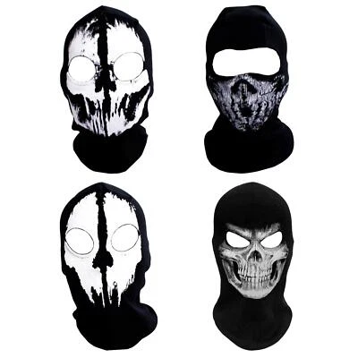 Tactical Balaclava Skeleton Ghost Skull Full Face Mask Windpr^uk| - Image 1 of 4