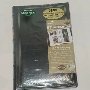 Pioneer Photo Album Le Memo 200 Bi-Directional Slip-in Pockets Leather Green - Picture 1 of 5