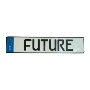 MINT GERMAN GERMANY  DEUTSCHLAND  PERSONALIZED  AUTO LICENSE PLATE " FUTURE "  D - Picture 1 of 1