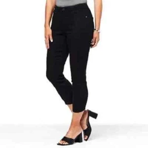 New! Women's Skinnygirl Pull-On Mid-Rise Crop Skinny Jeans REG - Picture 1 of 8