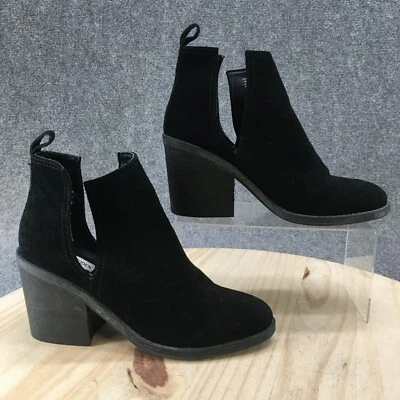 Steve Madden Botas Mujer 10 M Sharini Corte en V Botines Cuero Negro 1064 Foto 1 de 4