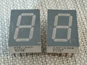2 X ASP-630N - Alpha Numeric 7 SEGMENTS Display - Made In Korea Part - Gray - Picture 1 of 4