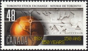 TORONTO STOCK EXCHANGE = Canada 2002 #1962 MNH stamp from pane - Picture 1 of 1