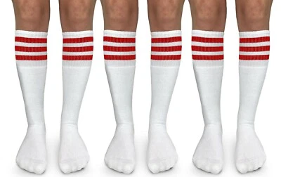 3 pares de calcetines Jefferies para mujer a rayas hasta la rodilla de colección tubo calcetines hasta la rodilla Foto 1 de 4