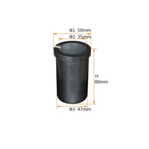 Crisol de grafito para horno de fusión por inducción - Imagen 1 de 6