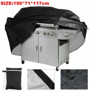 EXTRA LARGE BBQ COVER WATERPROOF GARDEN BARBECUE GRILL 6 Burner GAS PROTECTOR UK - Picture 1 of 11