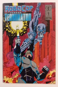 RoboCop vs Terminator # 1 - Dark Horse 1992 - Includes Robocop Stand-Up Insert - Imagen 1 de 3