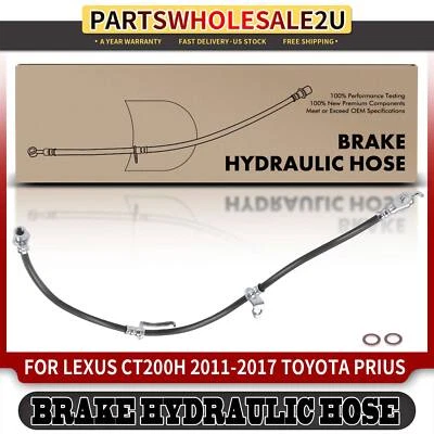 Front Left Brake Hydraulic Hose for Lexus CT200h 2011-2017 Prius 2010-2015 1.8L - Image 1 of 4