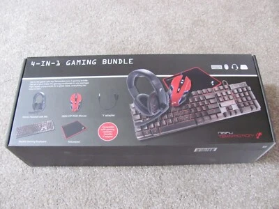 TekNmotion Nibiru 4-in-1 Gaming Bundle: Keyboard, Mouse, Headset, Mousepad-PC - Image 1 of 4