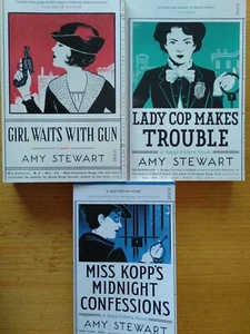 Girl Waits With Gun,Lady Cop Makes Trouble,Miss Kopp's Midnight Confessions VGC - Picture 1 of 12