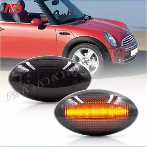 For Mini Cooper R50 R53 02-06 R52 04-08 Dynamic LED Side Marker Signal Lights 2x - Foto 1 di 10