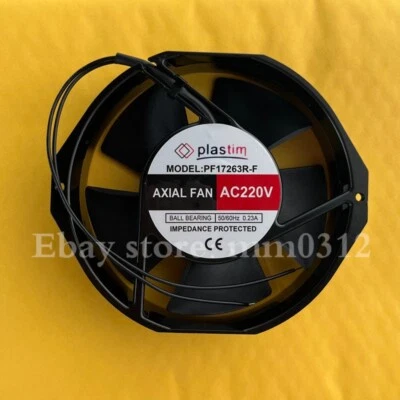 Plastim PF17263R-F AC220V 0.23A 17CM axial flow cooling fan - Image 1 of 2