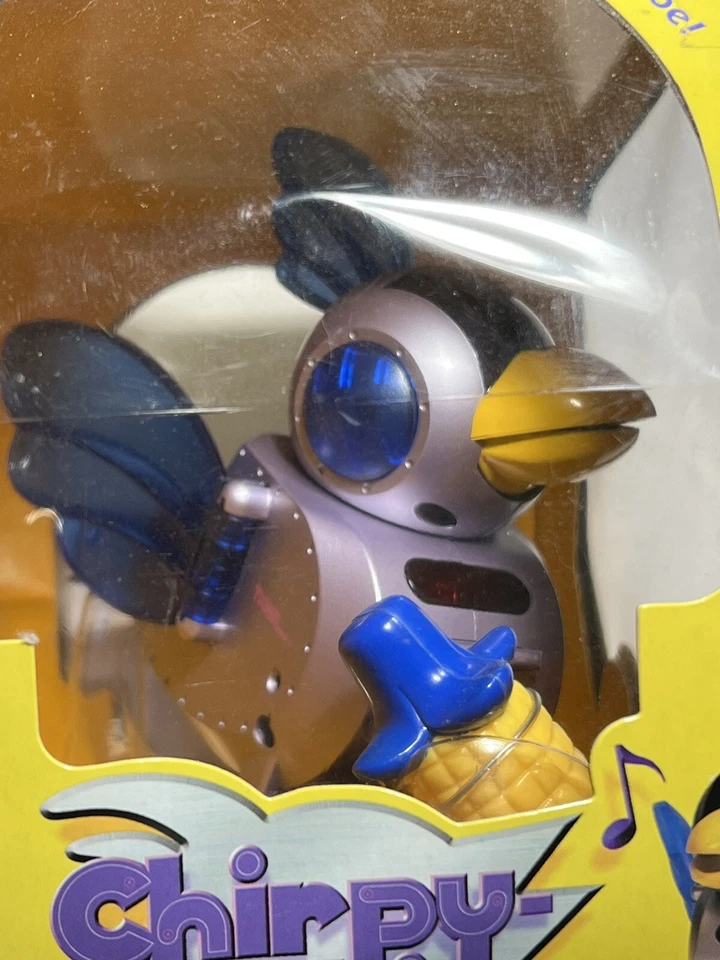 Chirpy-Chi 2001 Interactive Pet Bird Sega Hasbro Tiger Electronics Robot - Canta Foto 1 de 4