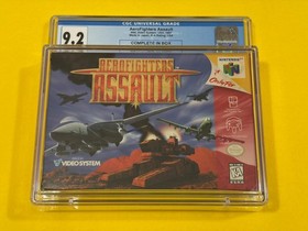AeroFighters Assault (1st Print, 1997, CGC 9.2) Nintendo 64 N64 not WATA PSA VGA