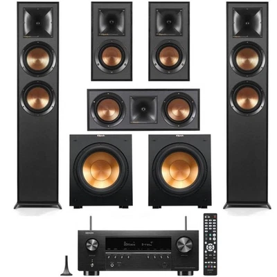 2025 NUOVO sistema Home Theater Klipsch Reference 5.2 con ricevitore Denon AVR-S970H - Immagine 1 di 4