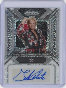 2024 Panini Prizm WWE Greg "The Hammer" Valentine White Sparkle Autograph #d 1/1 - Picture 1 of 2