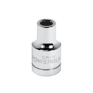 Powerbuilt 1/2 Inch Drive x 8 MM 12 Point Shallow Socket - 641763 - Picture 1 of 5