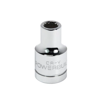 Powerbuilt 1/2 Inch Drive x 8 MM 12 Point Shallow Socket - 641763 - Image 1 of 4