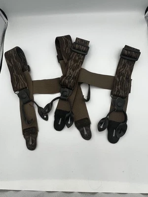 2 Pair Wader Suspenders H-Style  2" Wide Adjustable Length - Badlands Camo - Image 1 of 3