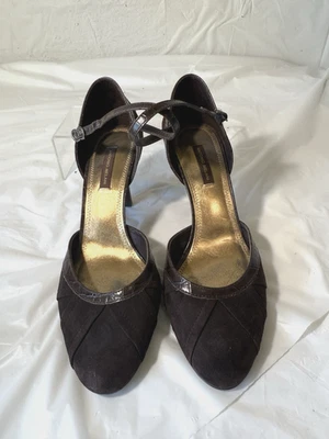 Antonio Melani Marrón Gamuza Tacones Bomba Talla 8M Foto 1 de 4