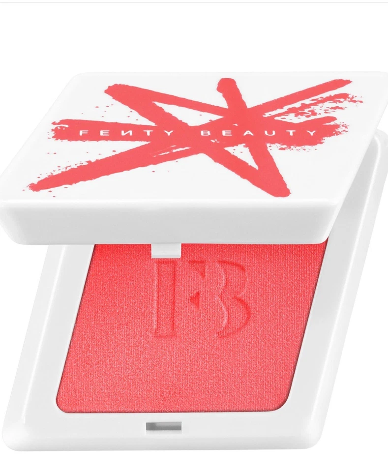 New Fenty Beauty Fenty Cheeks Suede Powder Blush Shade 03 Lolly Poppy 0.14oz 4g - Image 1 of 4