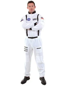 Astronaut Spaceman White Suit Men Costume XL - Picture 1 of 1