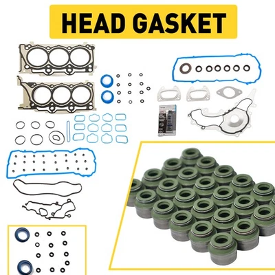 Head Gasket Set For 1500 Ram Chrysler 200 300 Dodge Avenger Jeep 3.6L DOHC VIN G Foto 1 de 4