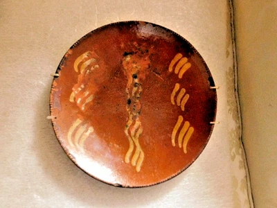 PLATO REDWARE PENNSYLVANIA SIGLO XIX 9 1/8" Foto 1 de 2