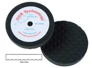 Lake Country 78-74800 8" x 1 1/4" CCS Black Finessing Foam Pad H & L (24 Pack) - Picture 1 of 1