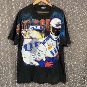 Camisa De Colección Rusty Wallace Nascar Midnight Rider AOP Estampada Completa Rara - Imagen 1 de 16