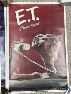 1982 Vintage Nuevo de Lote Antiguo Roll E.T. Póster de la película The Extra-Terrestrial Scene #4 #90604 - Imagen 1 de 2
