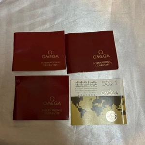 Omega Uhrenheft Weltgarantie 4er Set - Bild 1 von 2