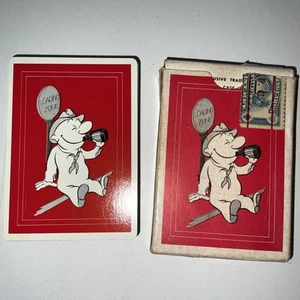Drink Up Novelty Cartoon Playing Cards Unique Complete Deck Red Case Germ Proof - Picture 1 of 8